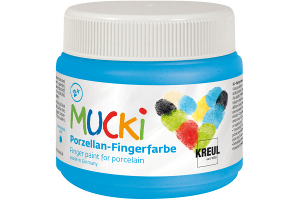 KREUL Porzellan-Fingerfarbe Mucki KR-26304 himmelblau