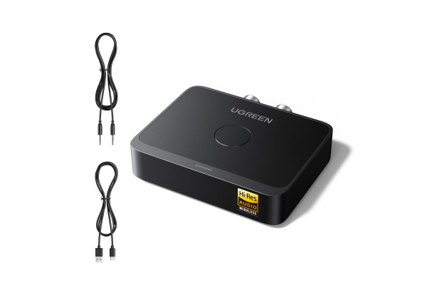 UGREEN Receiver Audio Adapter, BT 55545 3.5 mm and 2RCA Adapter