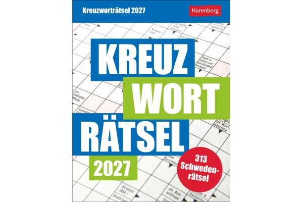 HARENBERG Abreisskalender 2027 211040027 Kreuzworträtsel DE 12.5x16cm