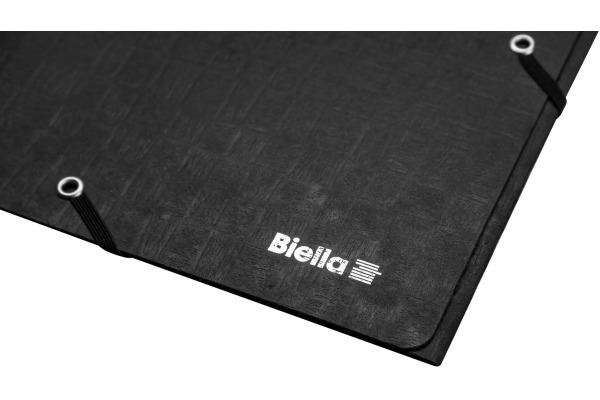 BIELLA Gummibandmappe A4 17840002U schwarz, 590gm2 220 Bl.