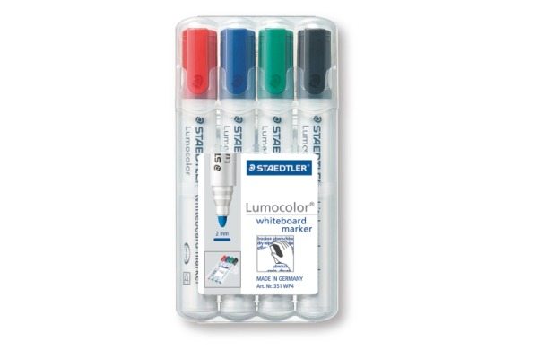 STAEDTLER Whiteboard Marker 2mm 351WP4 4er Etui