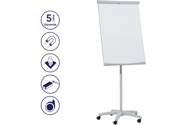 FRANKEN Flipchart 70x100 cm FC91 U-Act!Line, mit Rollen