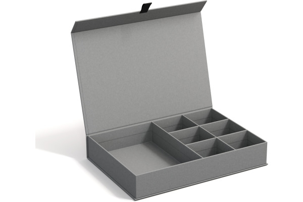 BIGSO BOX Schmuckbox Jolie 706154101 grau 26.5x19x7cm