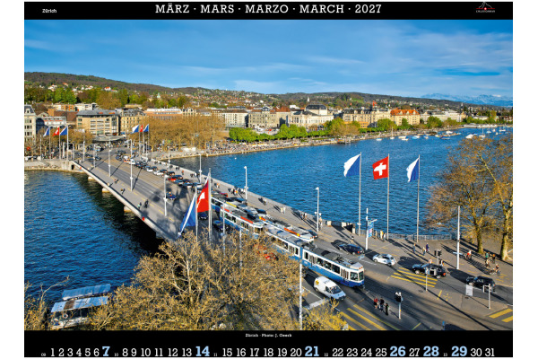 CALENDARI Bildkalender 2027 36205854 Zürich ML 40x31cm
