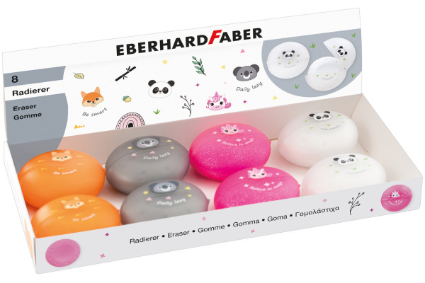 EBERHARD Radierer Animal 585419 4 Stück, assortiert