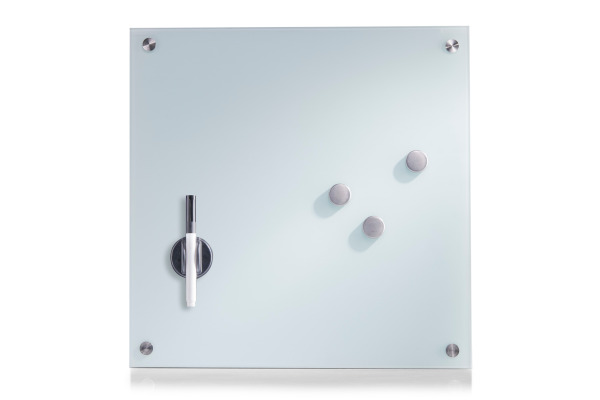ZELLER Glas-Magnettafel 11600 weiss, 40x40cm