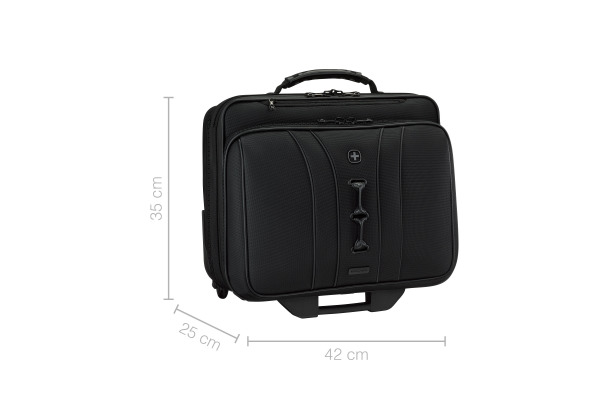 WENGER Wheeled Laptop Case 15.6inch 653631 Legacy Black Series Black