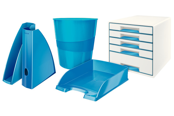 LEITZ Papierkorb WOW 15 Liter 52781036 blau