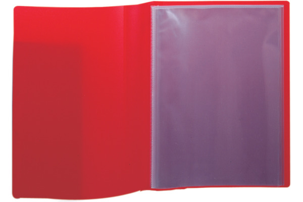 VIQUEL Sichtbuch A4 512001-06 rot 60 Taschen