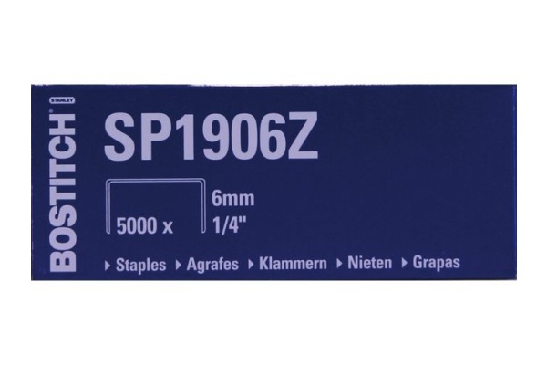 BOSTITCH Heftklammern SP19 1/4 6mm SP1906Z 5000 Stück