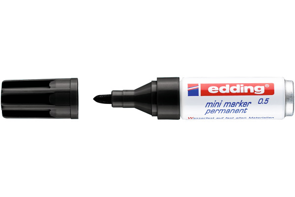 EDDING Mini Marker permanent 1,5-3mm 0-1 schwarz