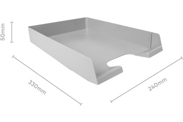 BIELLA Briefablage Parat-Plast A4/C4 30540025U grau