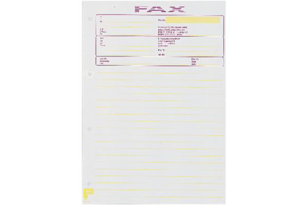 BÜROLINE Telefax-Block D/F/I/E A4 572000 weiss 65g 50 Blatt