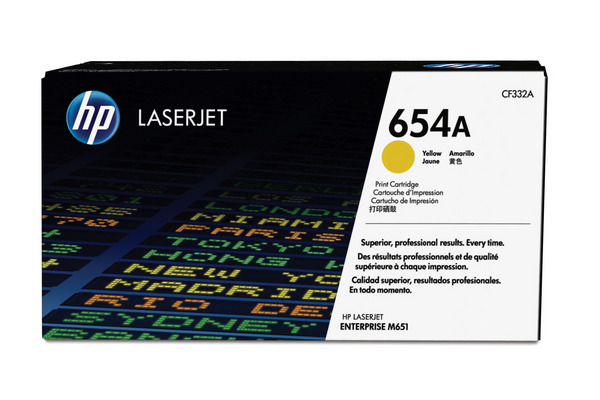 HP Toner-Modul 654A yellow CF332A CLJ Enterprise M651 15'000 S.