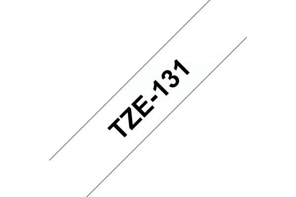 PTOUCH Band, laminiert schwarz/klar TZe-131 PT-1280VP 12 mm