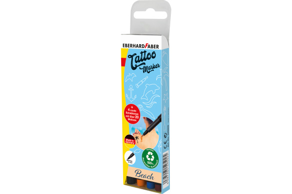 EBERHARD Tattoostifte Set 559502 Beach, 4 Farben