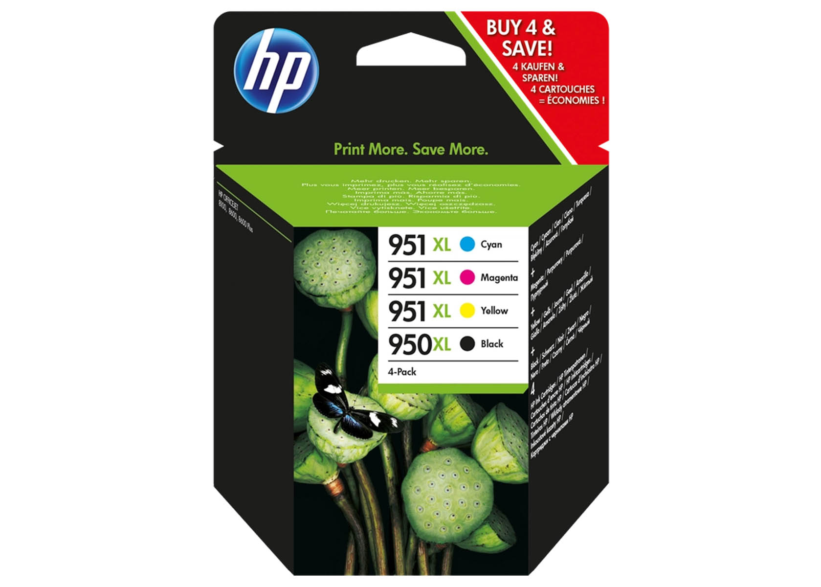 Original HP 950XL / 951XL Multipack / Set mit allen vier Farben
