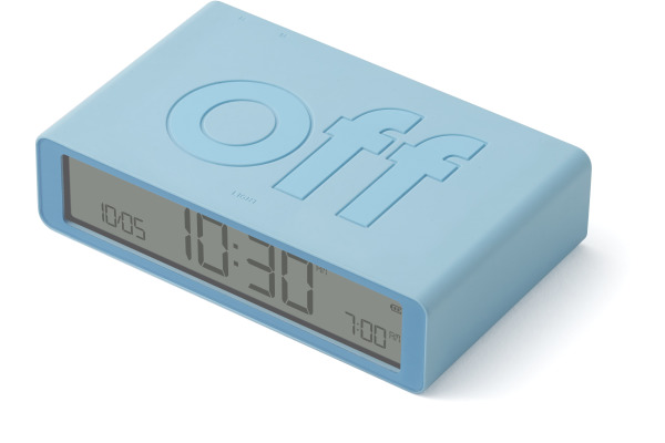 LEXON Wecker Flip Classic LR157LB1 hellblau, USB-C