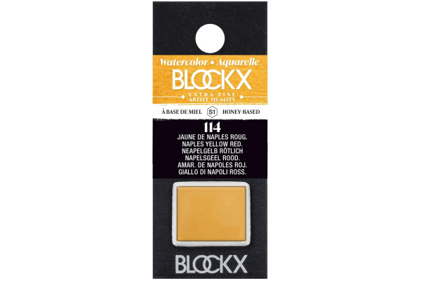 BLOCKX Aquarellfarbe 1.5ml 41114BXC neapelgelb rötlich