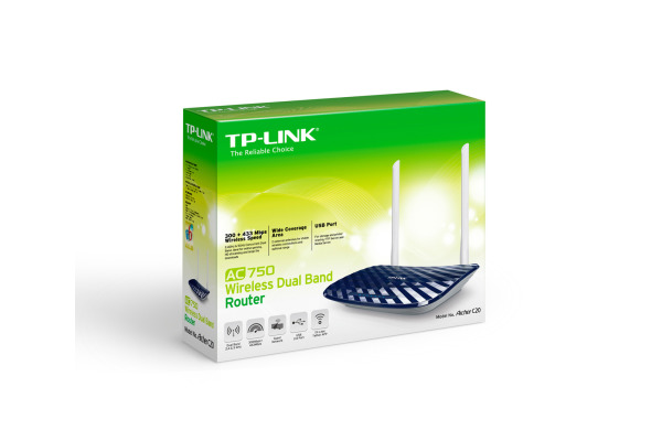 TP-LINK Dual Band Wireless Router ARCHERC20 AC750