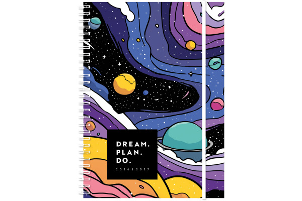 SIMPLEX Schüleragenda Emotions 26/27 500215.27 1W/2S 17M Universe 14.8x21cm