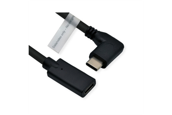 ROLINE USB-C-C, Videokabel-Verl. 11.04.549 Black, ST/BU 2m
