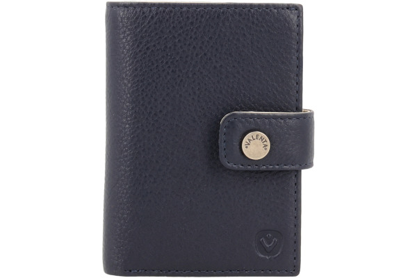 VALENTA Card Wallet Leather 588416 Luxe Navy