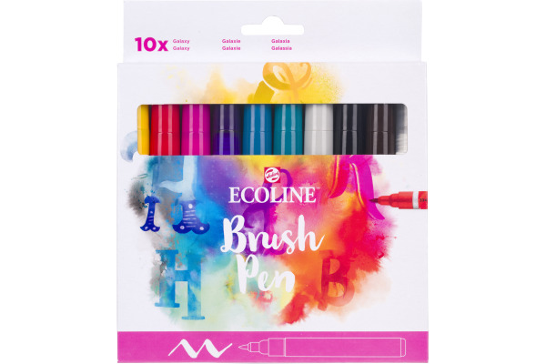 TALENS Ecoline Brush Pen Set 11509810 ass. Handlettering 10 Stück