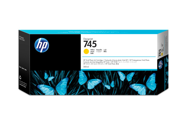 HP Tintenpatrone 745 yellow F9K02A DesignJet Z5600 300ml
