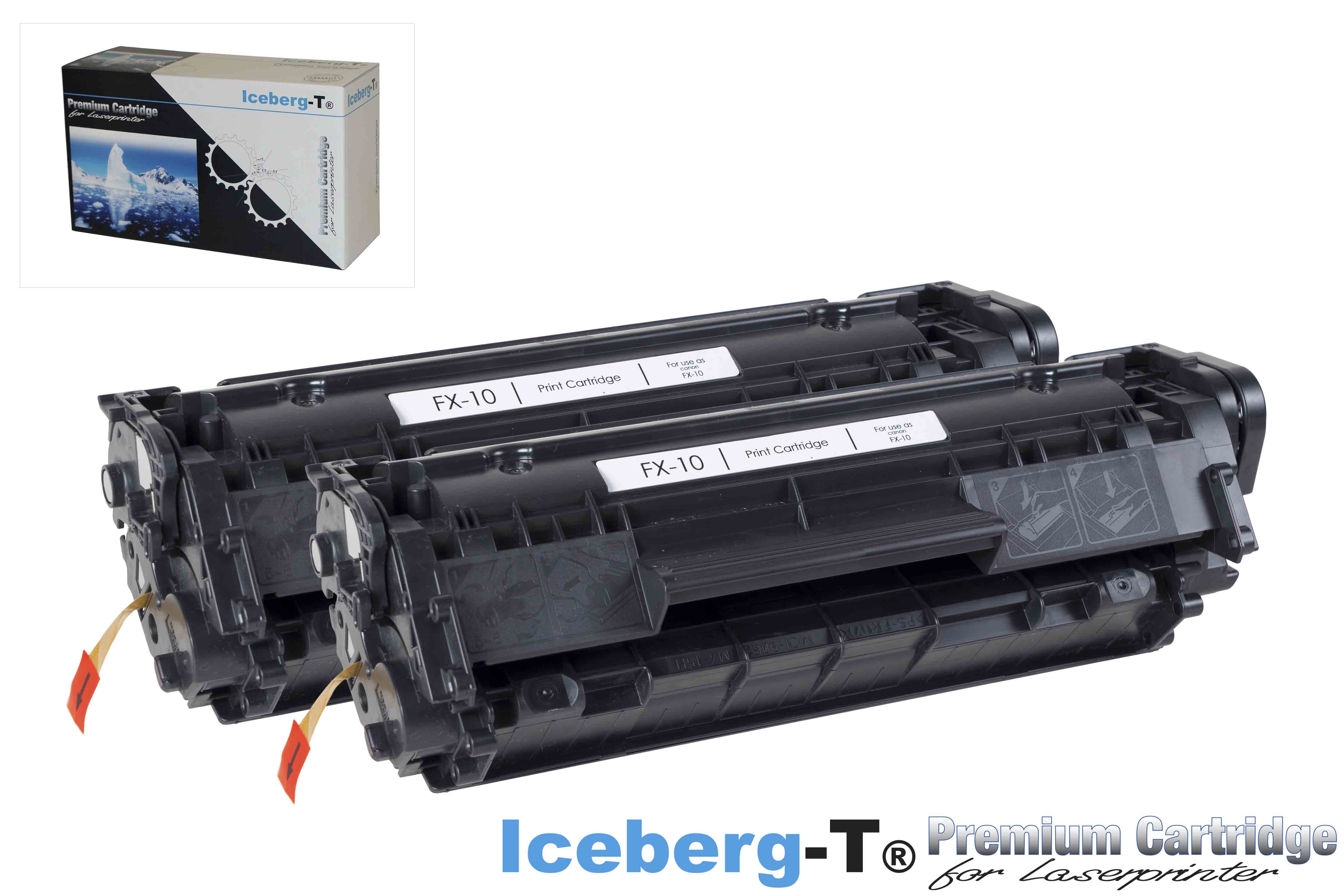Iceberg-T Toner FX-10 DuoPack 2 Stück à 2'000 Seiten, schwarz
