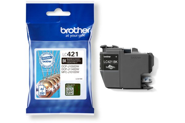 BROTHER Tintenpatrone schwarz LC-421BK DCP-J1050 200 Seiten