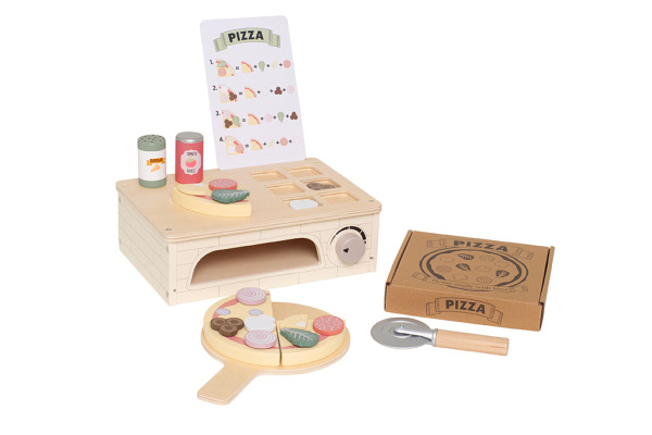 JABADABAD Pizzaofen 29x21x14cm T288 23-teilig