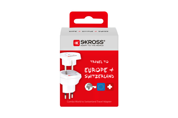 SKROSS Country Travel Adapter Combo 1.500206E World/EU to CH