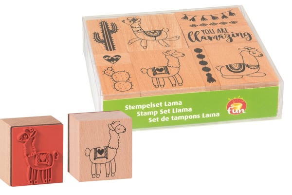 HEYDA Stempel-Set Lama 12x10x3cm 204888676 Holz 10-teilig