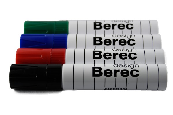 BEREC Whiteboard Marker 3-13mm 954.04.99 4er Etui extrabreit