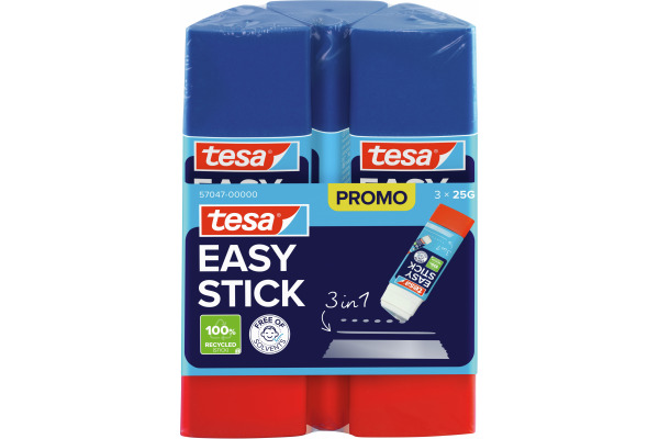 TESA Klebestifte 570470000 Easy Stick 3x25g