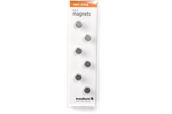TRENDFORM Magnete BOLT CA2008 silber 6 Stück