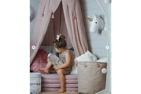 JABADABAD Betthimmel K038 dusty pink 230cm