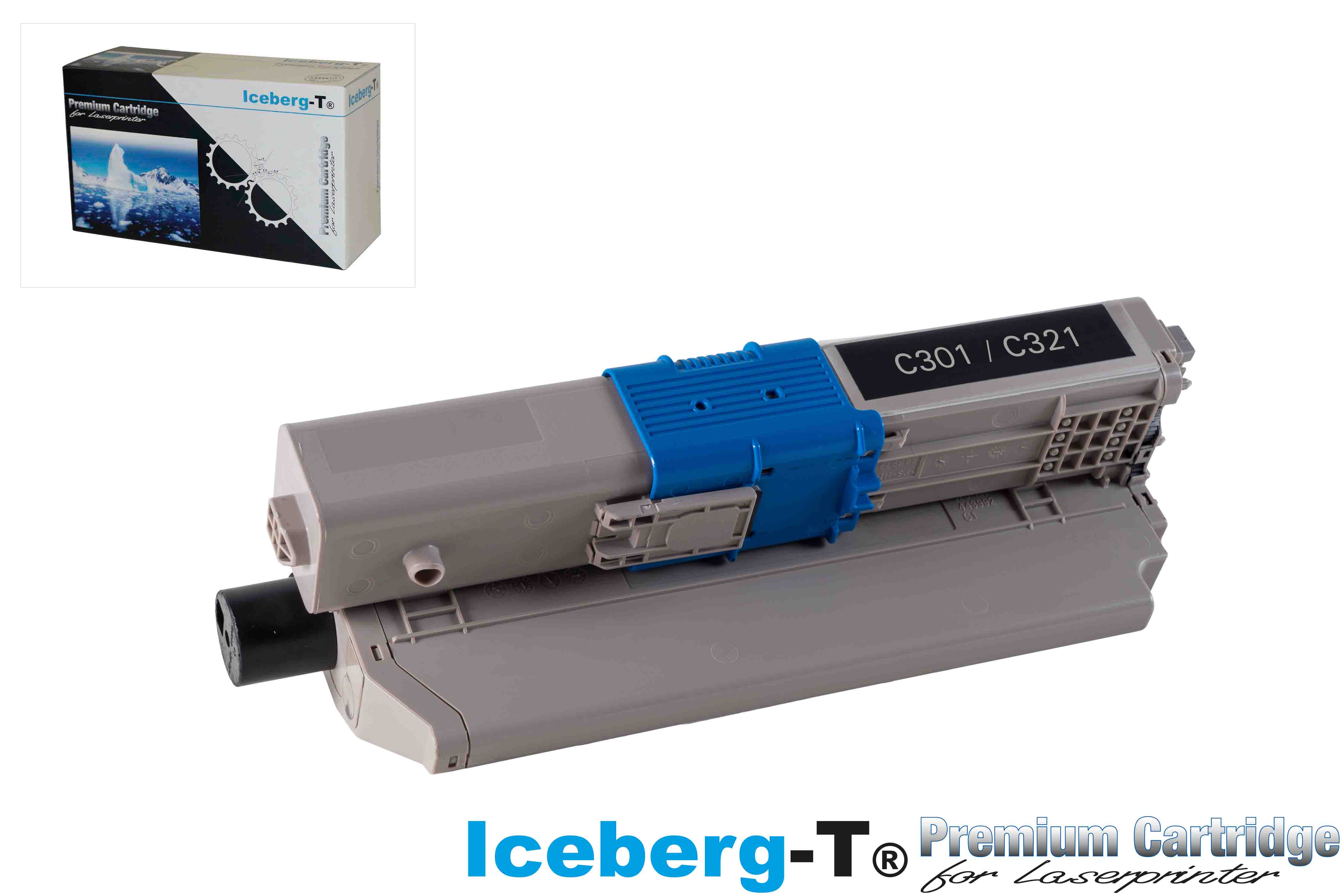 Iceberg-T Toner OKI C301 / C321 2'200 Seiten, black