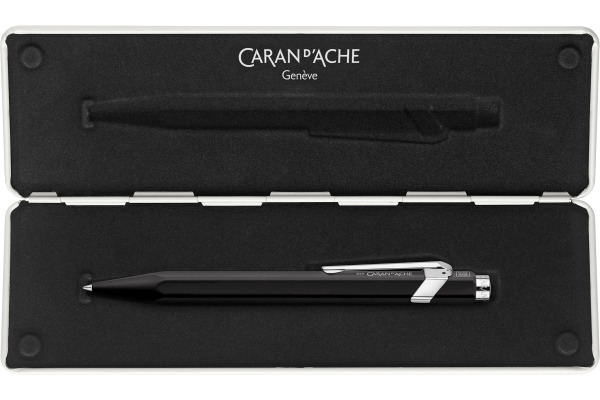 CARAN D'A Roller 849 0.7mm 846.509 schwarz, mit Metalletui
