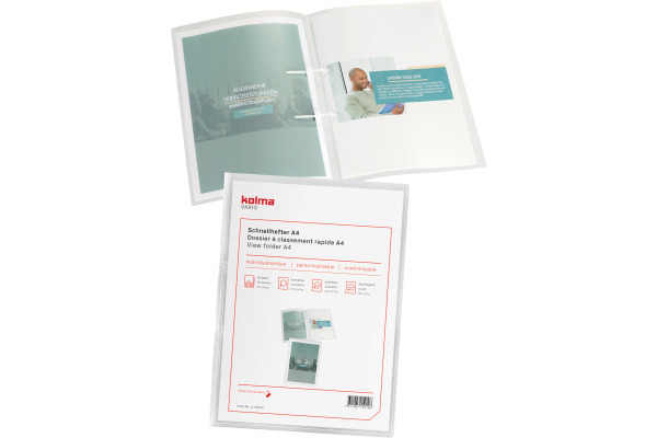 KOLMA Schnellhefter Vario A4 11.008.00 transparent,KolmaFlex 80 Blatt