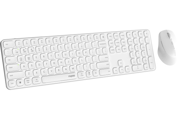RAPOO 9810M ultraslim full deskset 12651 Wireless, White