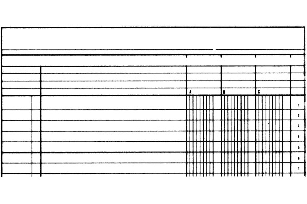SIMPLEX Statistikbuch A4 19085 3 Kolonnen, grün 40 Blatt
