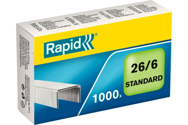 RAPID Heftklammern 26/6 mm 24861300 verzinkt 1000 Stück