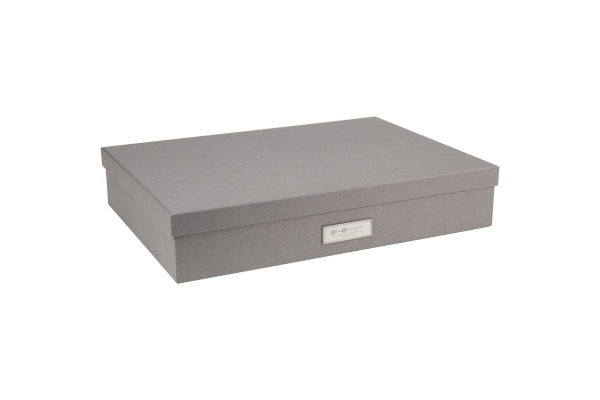 BIGSO BOX Aufbewahrungsbox Sverker 934154141 grau 43.5x31x8.5cm