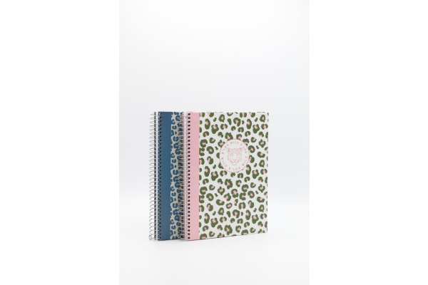 ANCOR Spiralbuch A5 WILD 104660 assort., lines, 90g 80 Bl.