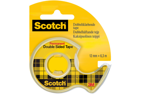 SCOTCH Tape m. Abroller 665 12mmx6.3m 136D-MDEU doppelseitig