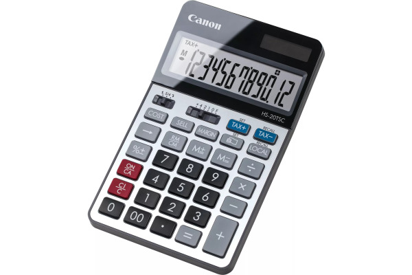 CANON Tischrechner HS-20TSC HS-20TSC 12-stellig silber/schwarz