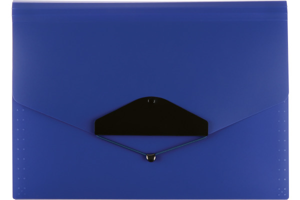 BÜROLINE Fächermappe A4 663291 blau 12-teilig