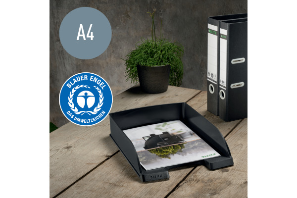 LEITZ Briefablage Recycle A4 52275095 schwarz CO2 neutral